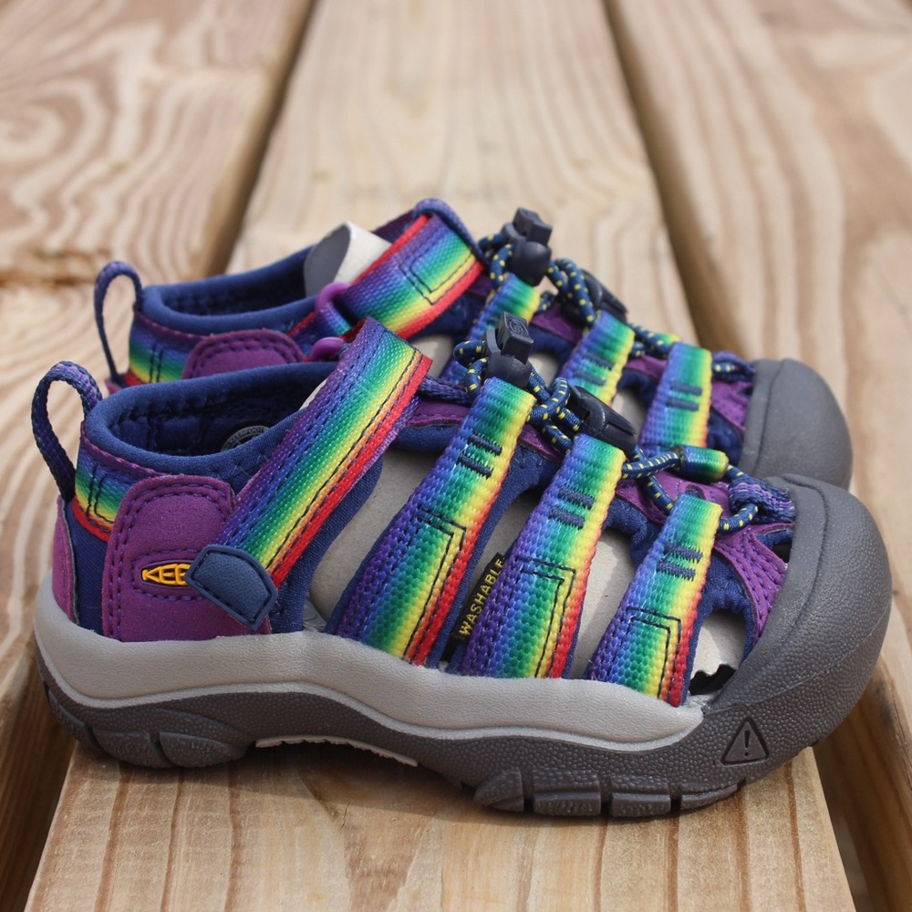 KEEN Little Kids Multi/Tillandsia/Purple Newport H2 Sandals Sz 8